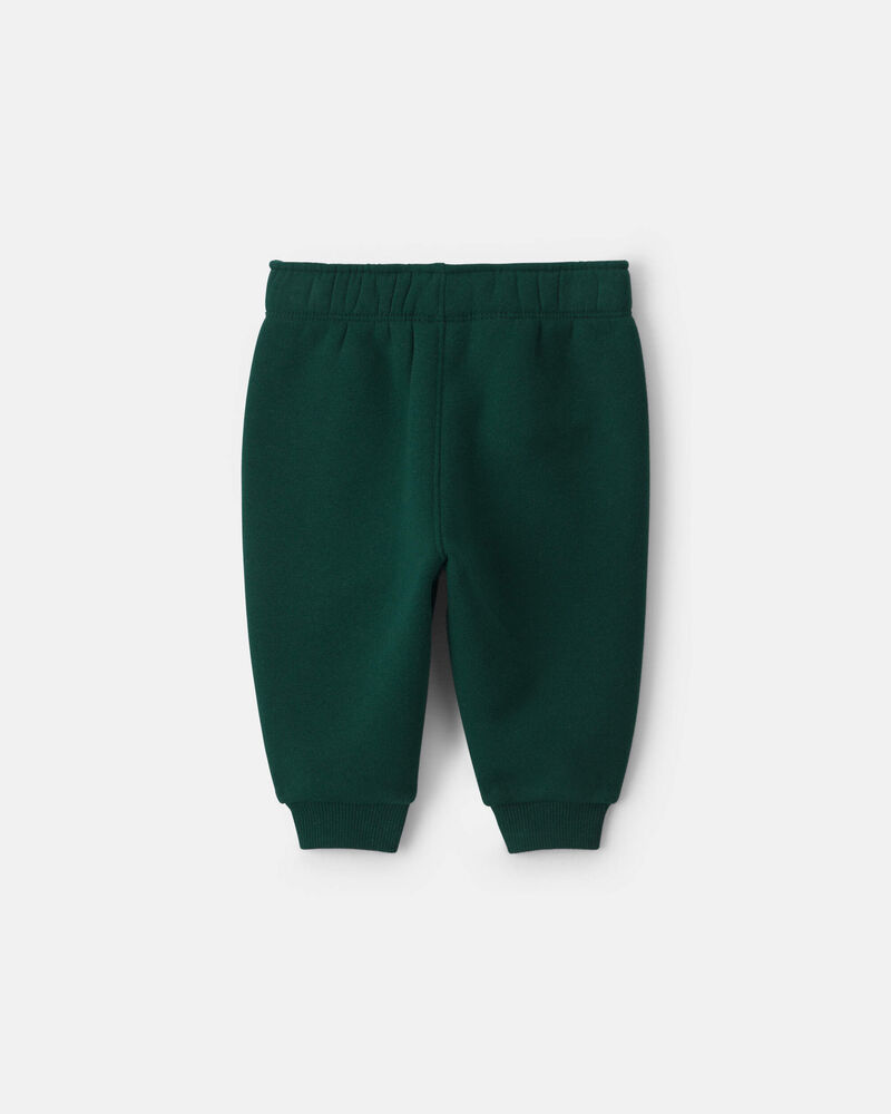 Baby Boy Fleece Pants - Green, image 2 of 4 slides