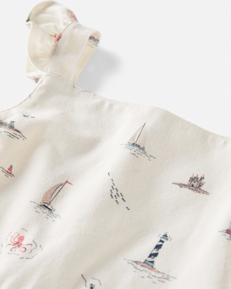 Toddler Organic Cotton Coastal-Print Dress, image 3 of 4 slides