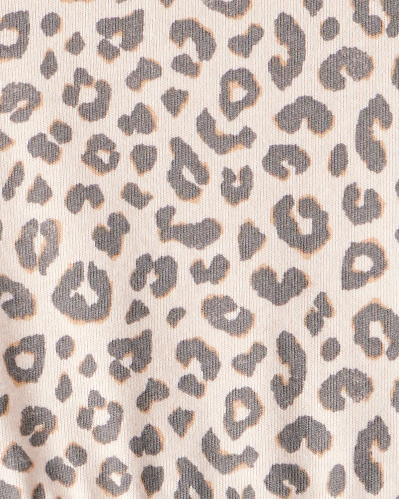 Baby Girl Leopard Print Long-Sleeve Dress - Brown, image 3 of 4 slides