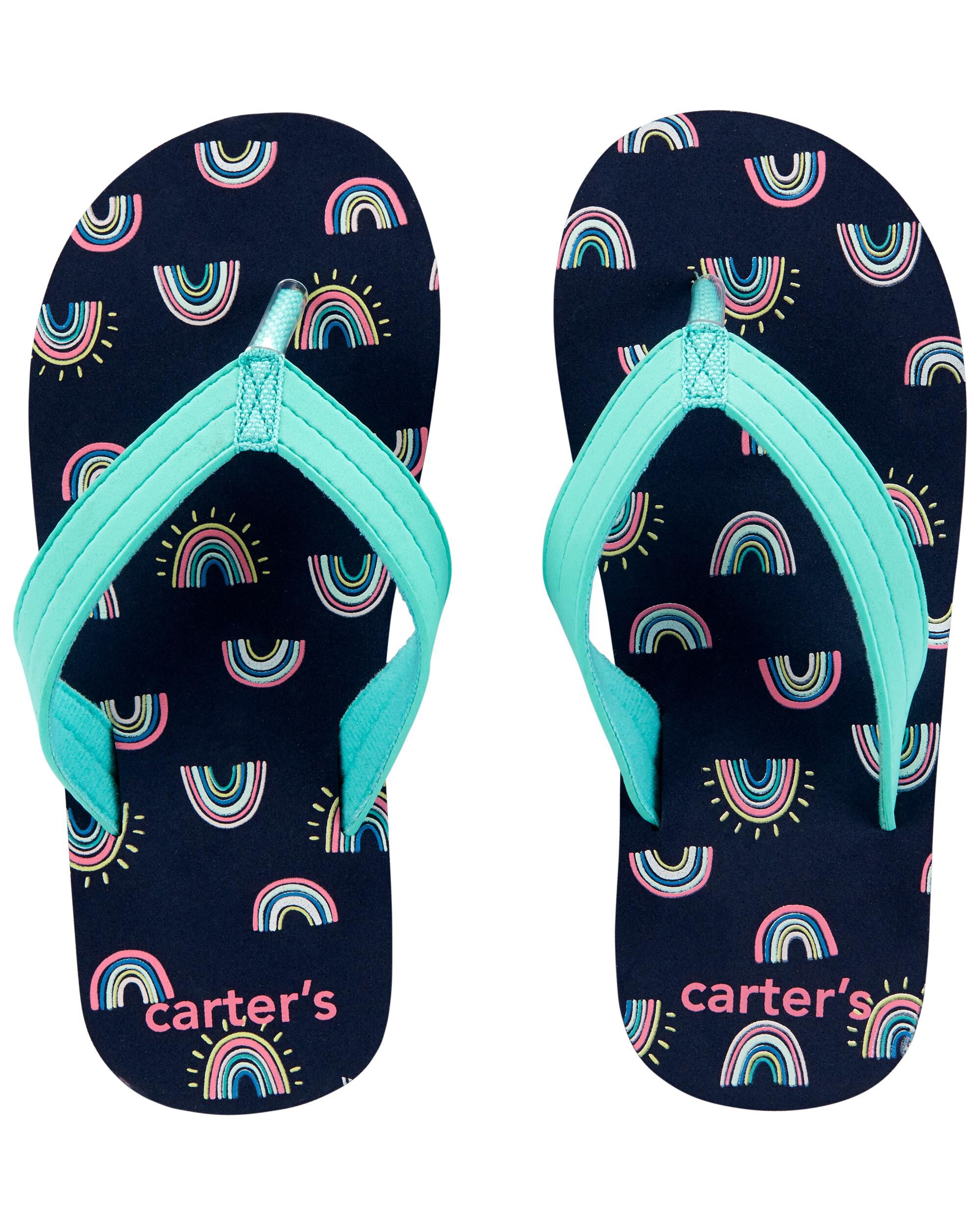 Rainbow flip flops canada online
