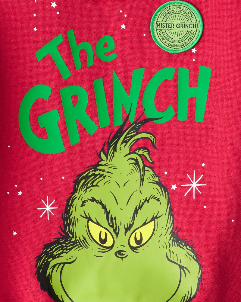 Toddler Christmas Dr. Seuss™ The Grinch Pullover Sweatshirt - Red, image 6 of 6 slides