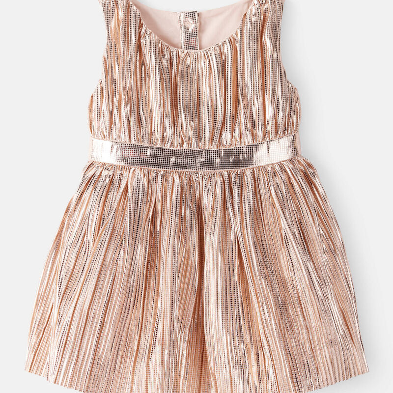 carters gold dress Baby Girl Sleeveless Occasion - friendsfamily