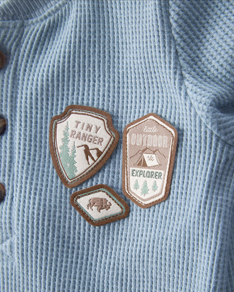 Baby 2-Piece Park Ranger Thermal Bodysuit Pant Set, image 3 of 5 slides