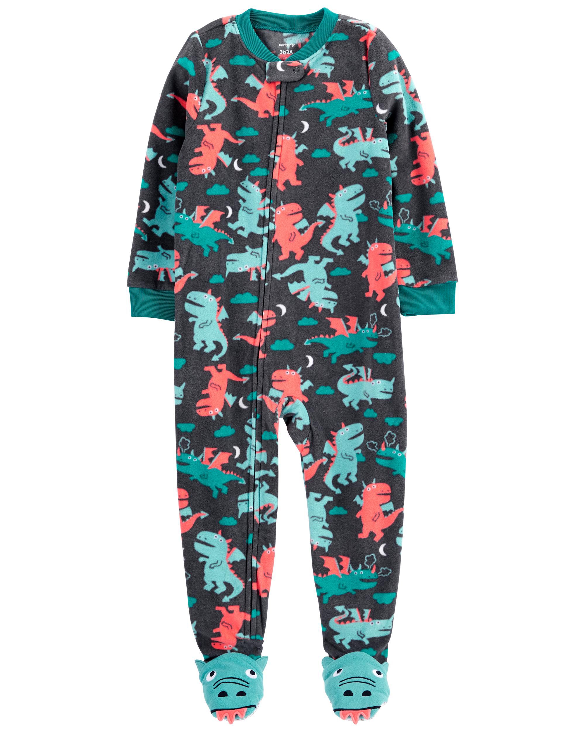 Multi 2 Pack Zip Up Fleece Pyjamas Carter s Oshkosh Canada