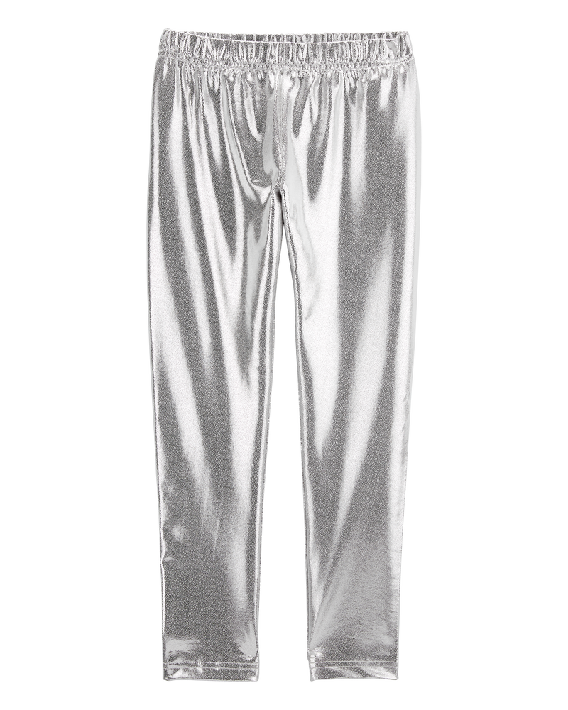 Silver Kid Metallic Leggings Carter s Oshkosh Canada