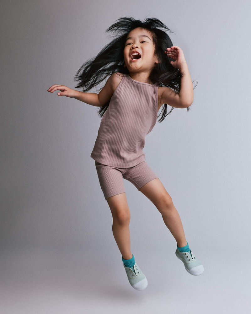 Tout-petit fille - Short de cycliste Brooklyn - Mauve, image 4 sur 6 diapositives