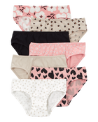 Enfant en bas âge Emballage de 7 culottes hipsters en coton extensible à fleurs et cœurs, image 1 sur 4 diapositives
