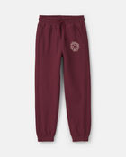 Boys French Terry Joggers - Burgundy, image 1 of 5 slides
