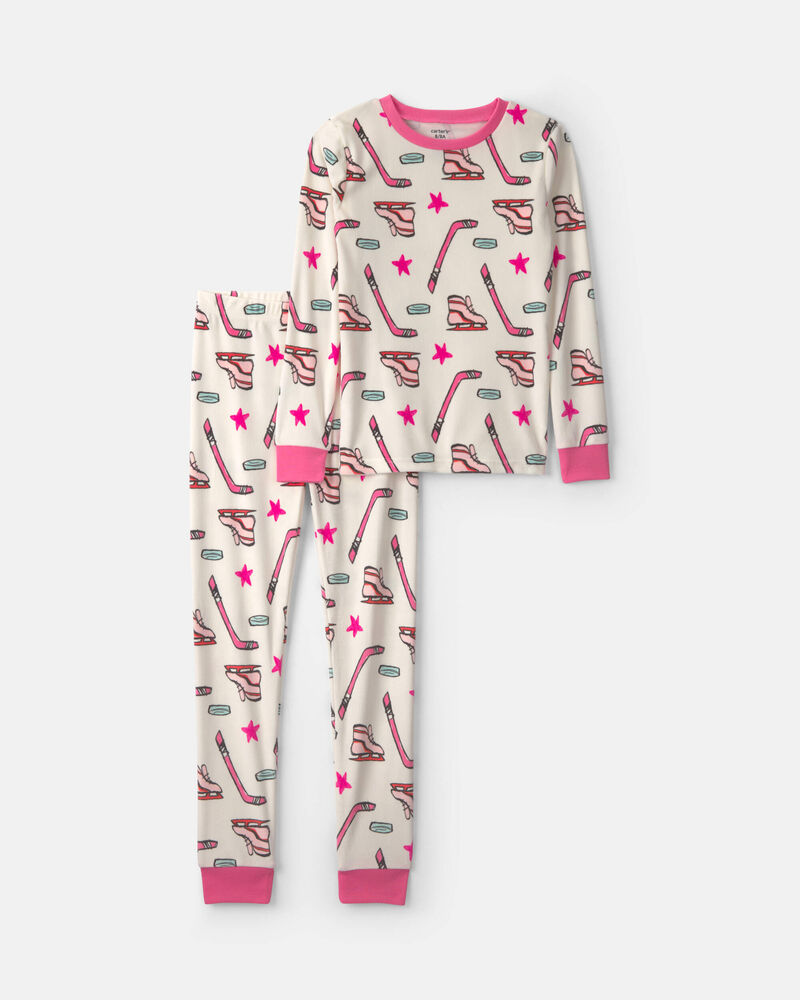 Girls 2-Piece Dreamplush Pyjama Set -Hockey, image 1 of 3 slides