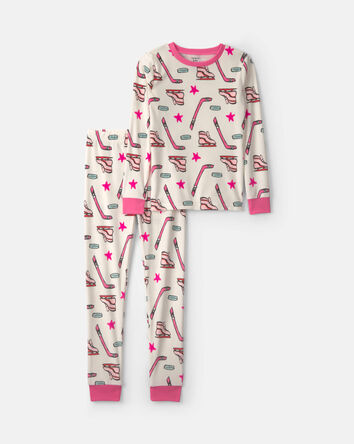 Girls 2-Piece Dreamplush Pyjama Set -Hockey, 