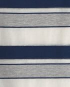 Toddler Boy Striped Short-Sleeve T-Shirt - Blue/Grey, image 2 of 3 slides
