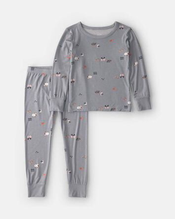 Toddler 2-Piece Halloween PurelySoft&trade; Snug Fit Pyjama Set - Grey, 