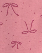 B&eacute;b&eacute; fille - Pyjama ajust&eacute; 4 pi&egrave;ces en 100 % coton &agrave; motif ourson et fanion &ndash; Rose/Cr&egrave;me, image 4 sur 4 diapositives