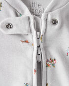 Bébé - Pyjamas en coton biologique Sleep & Play avec imprimé Frosted Trail, image 3 sur 4 diapositives