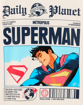 Boys Super-Man Newspaper Tee, 
