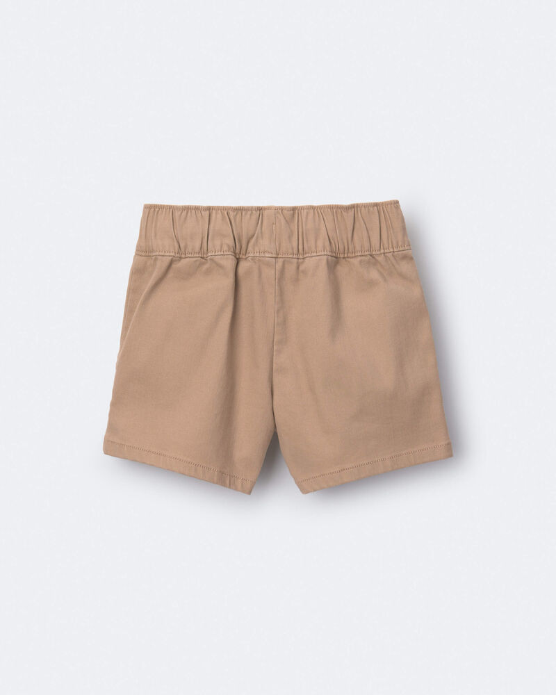 Toddler Boy Standard Short with Pockets - Khaki, image 6 of 7 slides