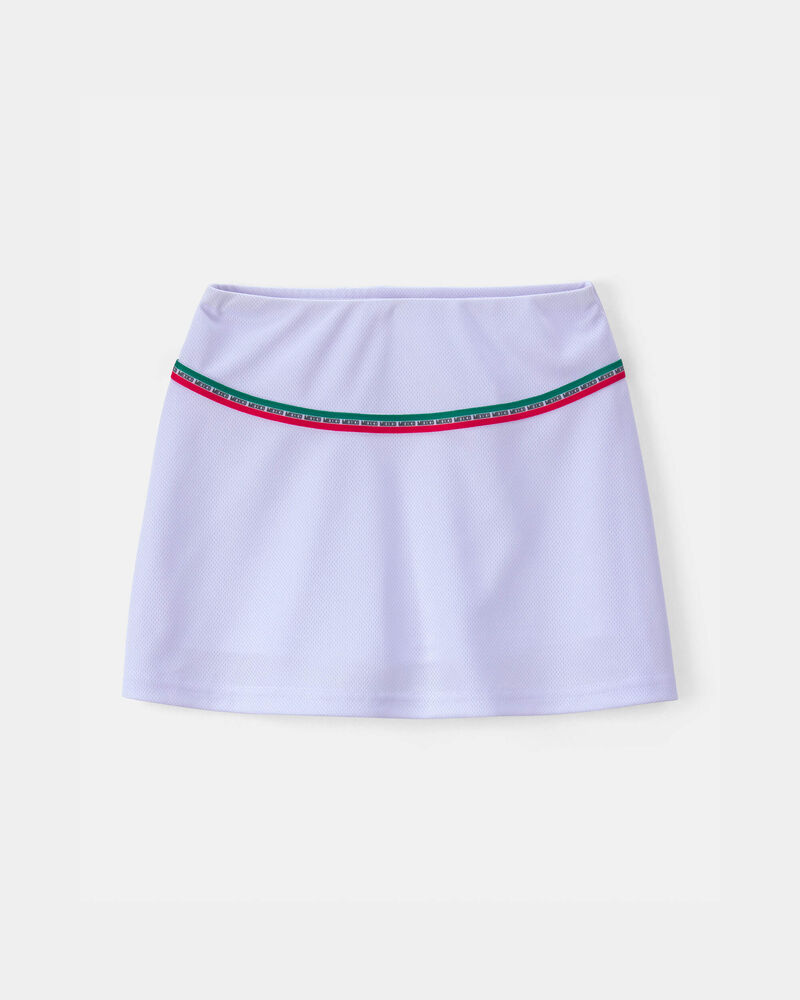 Girls Umbro Mexico Active Skort - White, image 1 of 7 slides