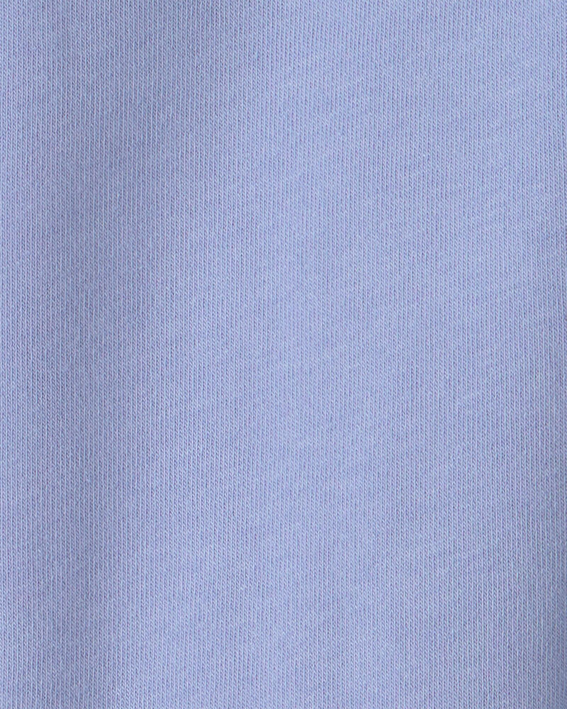 Baby Girl 2-Piece Cheetah Fleece Long-Sleeve Top & Pant Set - Blue, image 4 of 5 slides