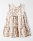 Bébé Robe en coton biologique à motifs de fleurs, image 2 sur 6 diapositives