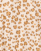 Kid 2-Piece Leopard Print Short Set - Brown, image 2 of 3 slides
