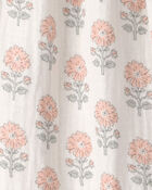 B&eacute;b&eacute; fille - Combinaison en tissu gaze de coton biologique &agrave; motif floral, image 4 sur 4 diapositives