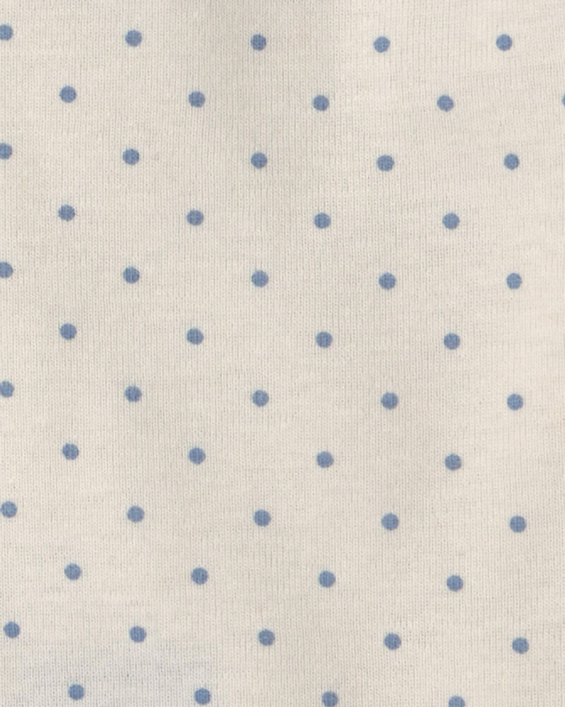Baby Girl 4-Pack Blueberry Floral Long-Sleeve Bodysuits - Blue, image 3 of 6 slides