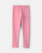 Filles - Legging extensible en molleton &agrave; motif floral &ndash; Rose, image 2 sur 4 diapositives