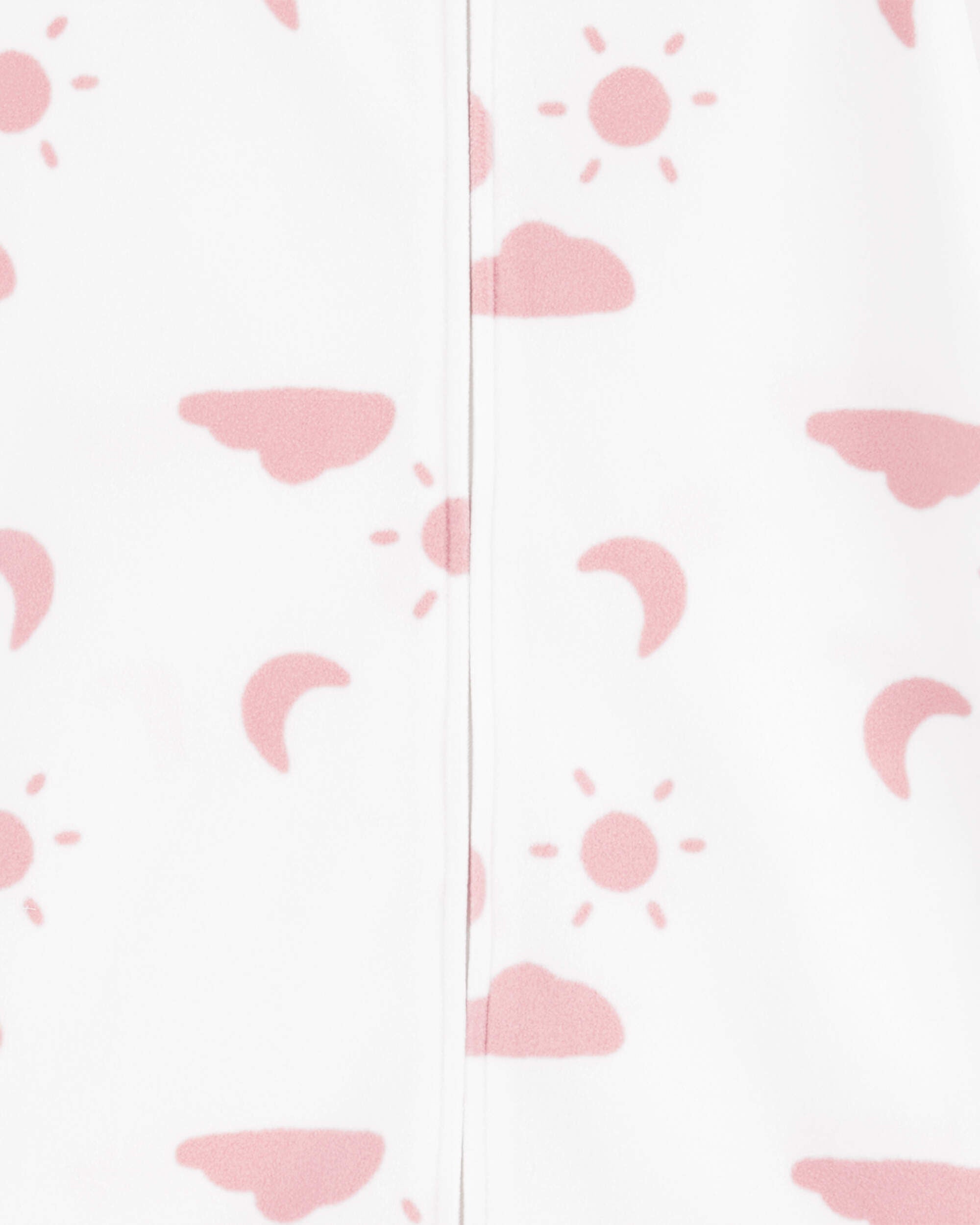 White Pink Baby Cloud Fleece Sleep Bag Carter s Oshkosh Canada