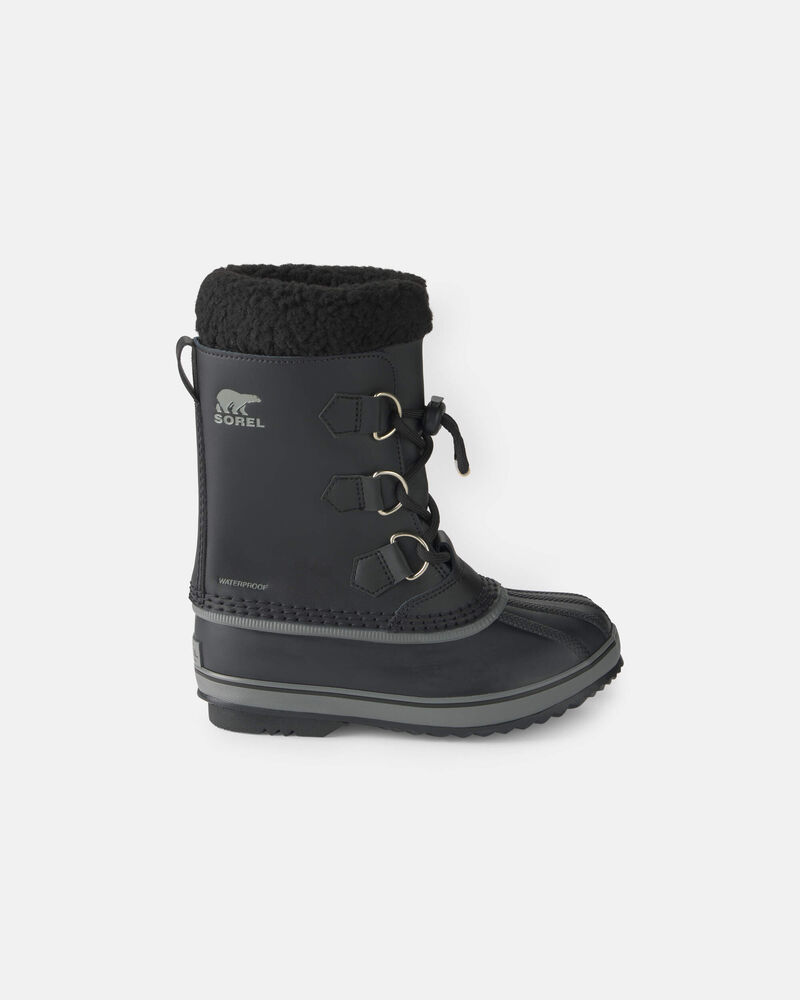Boys SOREL Yoot Pac&trade; Winter Snow Boot - Black, image 3 of 3 slides