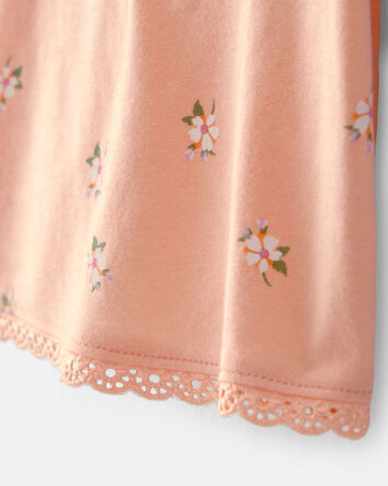 Baby Girl Floral Top - Orange, 