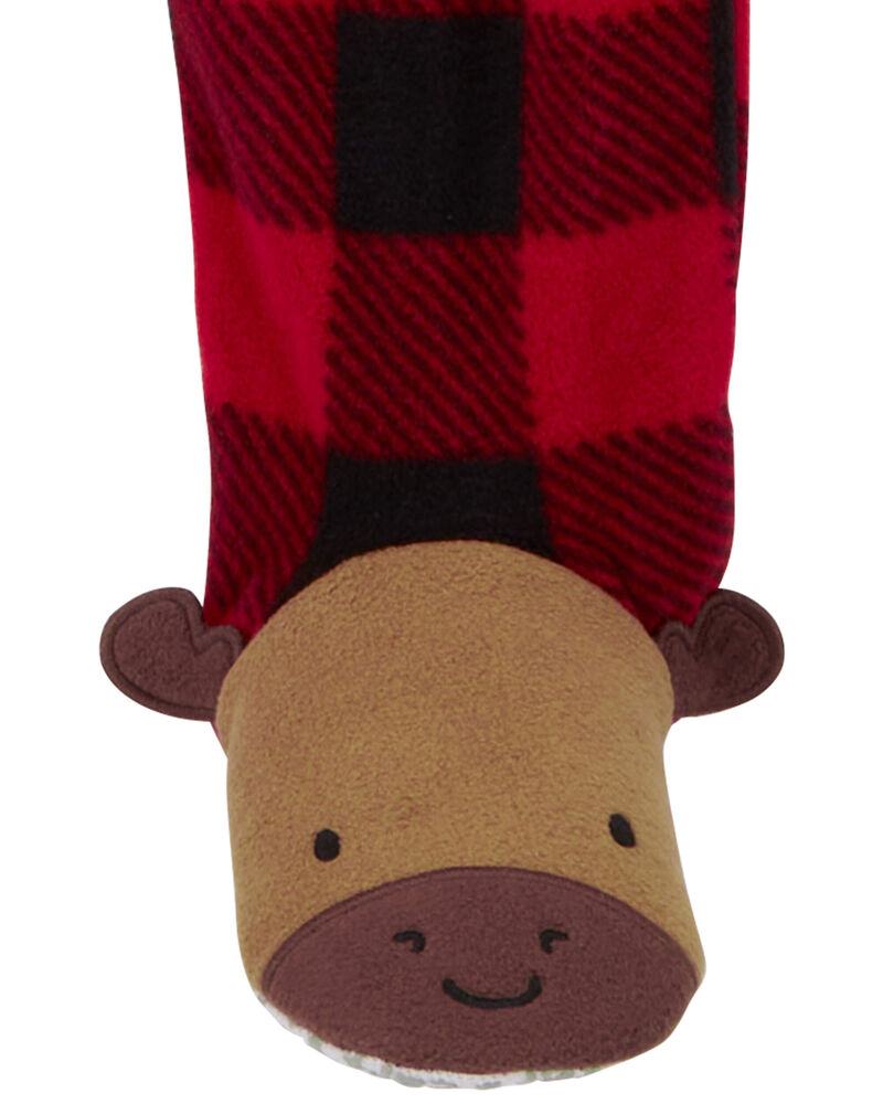 Toddler 2-Pack Bear Fleece Footie Pajamas, image 5 of 6 slides