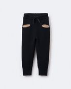 Toddler Sweater Jogger Pant - Black, image 6 of 7 slides