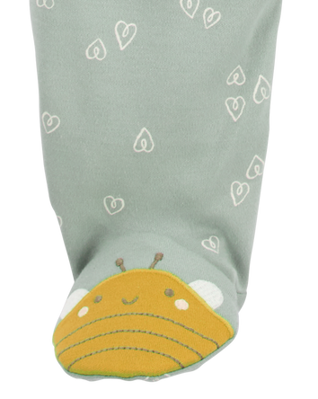 Baby Bee Zip 2-Way Zip Cotton Sleeper, 