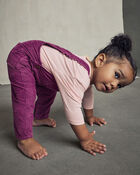 B&eacute;b&eacute; fille - Salopette en velours c&ocirc;tel&eacute; &ndash; Mauve, image 4 sur 7 diapositives