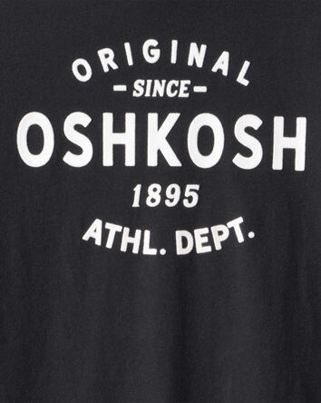 Garçons - Chemise à manches longues en jersey avec logo OshKosh - Noir, 
