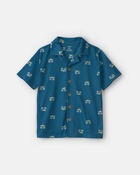 Boys Monster Truck 2-Piece Pyjama Set - Blue, image 2 of 5 slides
