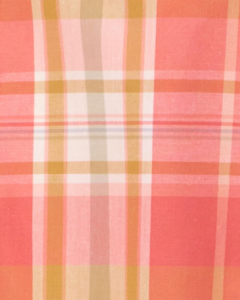 Baby Plaid Button-Front Bodysuit, image 3 of 4 slides