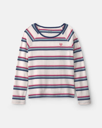 Girls Striped Long-Sleeve T-Shirt, 