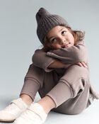 Toddler Long-Sleeve Relaxed Henley Tee - Brown, image 3 of 7 slides