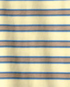 Kid Striped T-Shirt - Yellow/Brown, image 2 of 3 slides