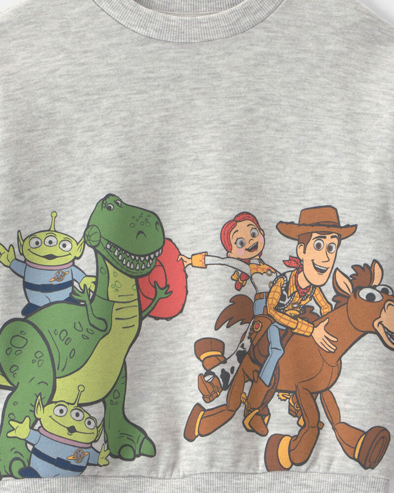 Toddler Boy Pixar&copy; Toy Story French Terry Long-Sleeve Pullover Sweatshirt - Grey, image 4 of 4 slides