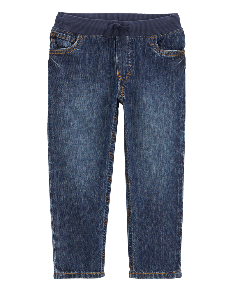 Toddler Pull-On Jeans, image 1 of 5 slides