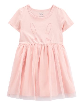 Toddler Bunny Tutu Dress - Pink, 