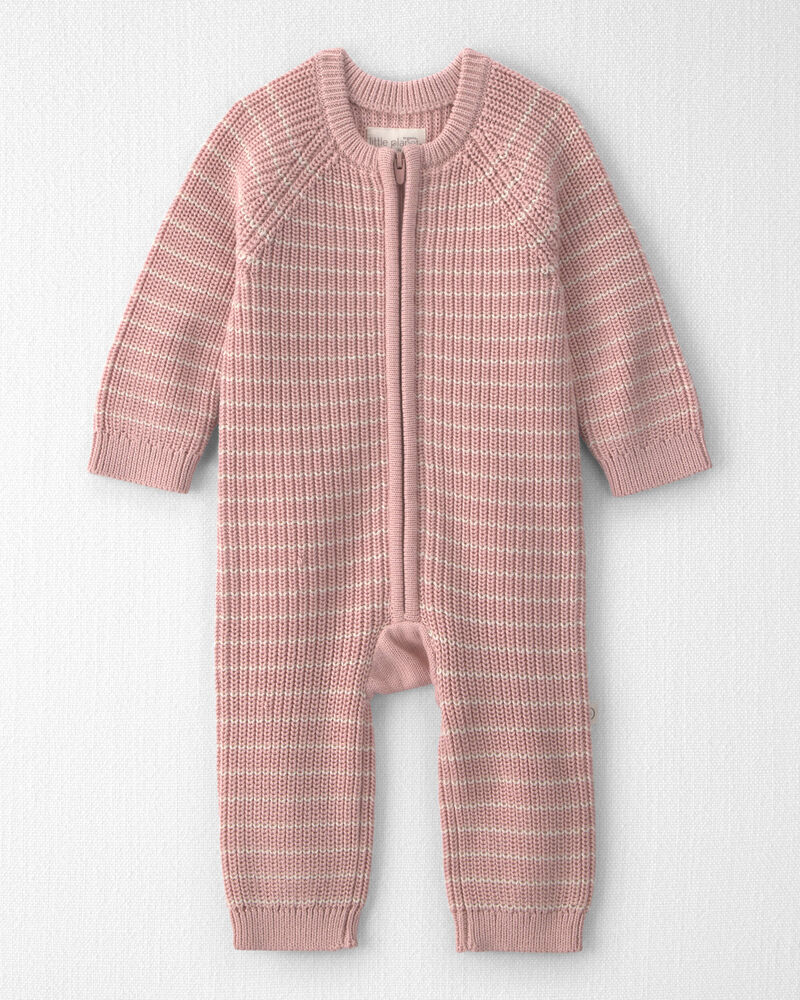 B&eacute;b&eacute; fille - Combinaison en tricot de coton biologique, image 1 sur 3 diapositives