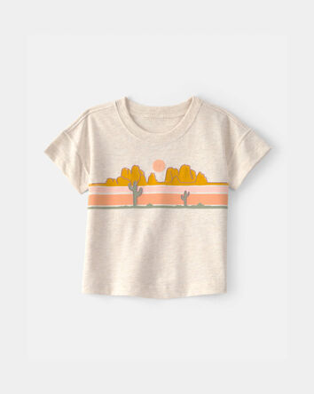 Baby Boy Cactus Desert Graphic Tee - Cream, 