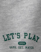 Baby Boy 3-Piece Varsity Cardigan, Bodysuit & Short Set - Green/Grey, image 4 of 6 slides