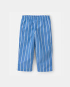 Toddler Boy Striped Loose Fit 2-Piece Pyjama Set - Blue, image 3 of 5 slides