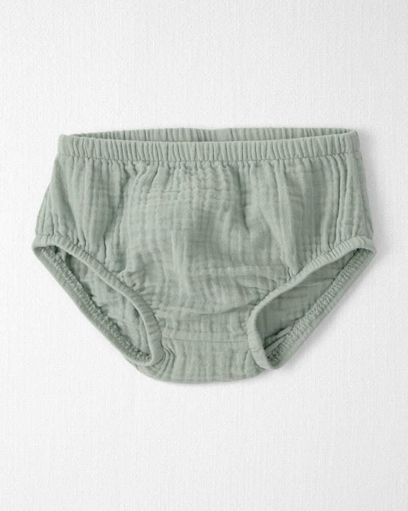 Baby Girl Organic Cotton Gauze Dress, image 3 of 6 slides