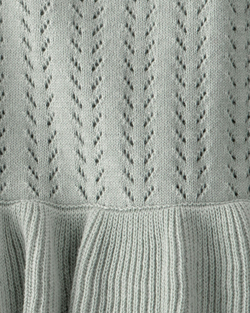 Baby Girl Organic Cotton Bubble in Green, image 3 of 4 slides