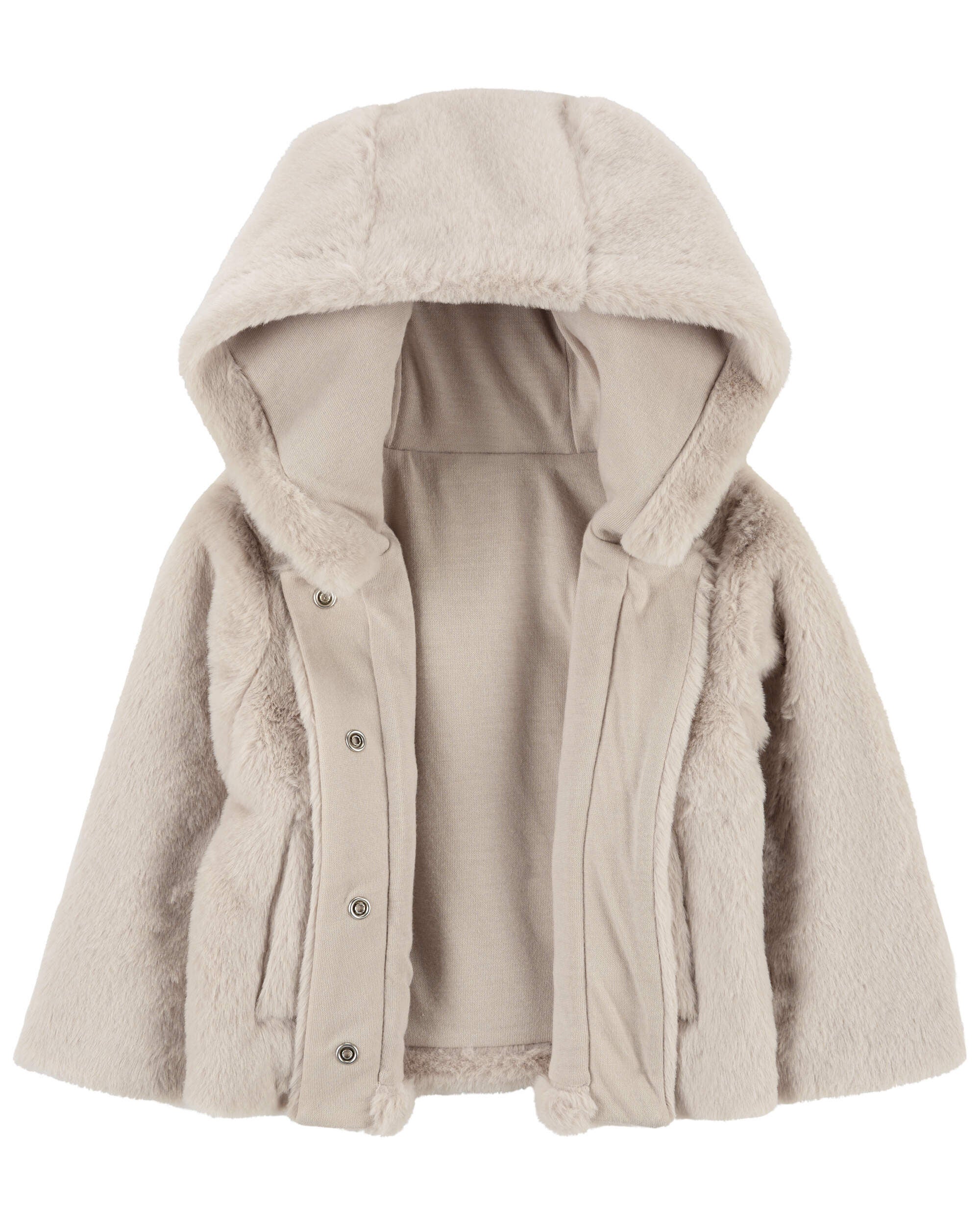 Baby faux fur jacket clearance
